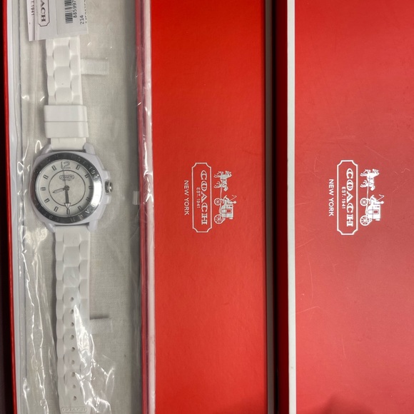 NWT Coach rubber watch, white - Picture 2 of 9